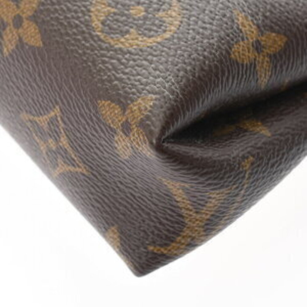Louis Vuitton Monogram Pallas Clutch Brown Noir Black Canvas Handbag - Picture 6 of 7